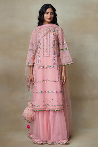Pink Kurta Set for Indian Wedding – Birdy by Shasha Gaba