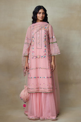Pink Kurta Set for Indian Wedding – Birdy by Shasha Gaba