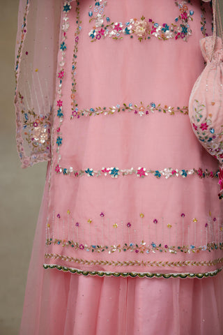 Pink Kurta Set for Indian Wedding – Birdy by Shasha Gaba