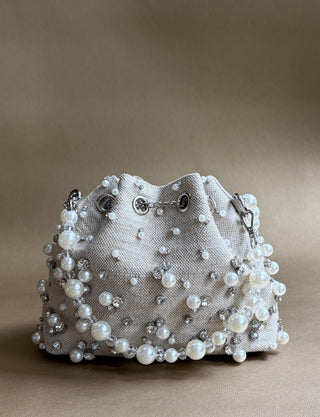 Bucket Bag Holiday Wear - Brown Jute Bucket Bag by Plode