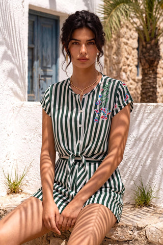 Green co-ord set for Contemporary Wear - Ludo Boardwalk by Nautanky