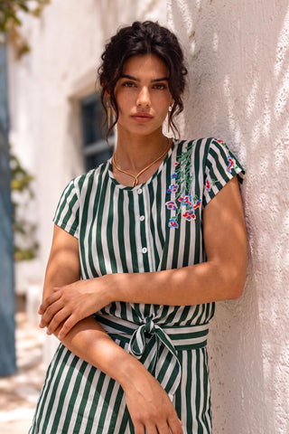Green co-ord set for Contemporary Wear - Ludo Boardwalk by Nautanky