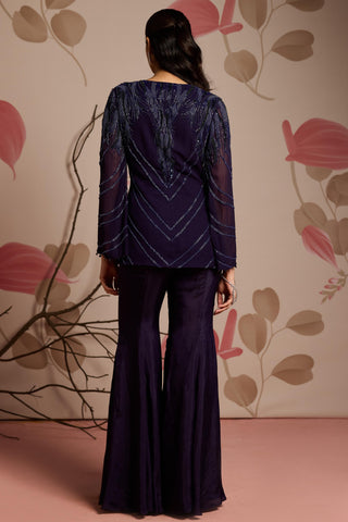 Blue bryony under bloom jacket set