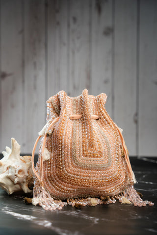 Festive Potli Bag Indian Wedding – Pink Baraq Blush by Nayaab by Sonia