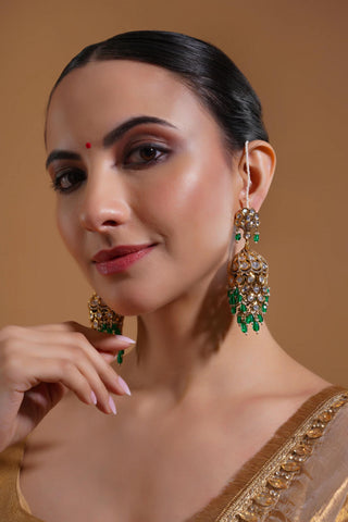 Jhumka Earrings for Indian Weddings – Green Begum by Amraani