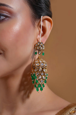 Jhumka Earrings for Indian Weddings – Green Begum by Amraani