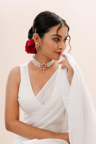 Necklace Bridal Wear - Gold Hayat Kundan Choker by Putstyle