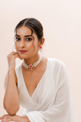 Necklace Bridal Wear - Gold Hayat Kundan Choker by Putstyle