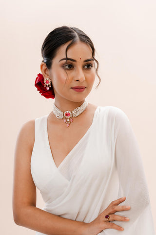 Necklace Bridal Wear - Gold Hayat Kundan Choker by Putstyle