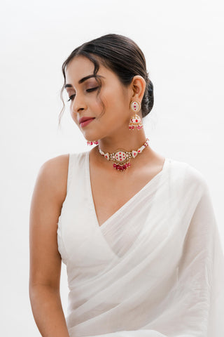 Necklace Set Pearl Wear - Gold Daisy Pearl Set by Putstyle
