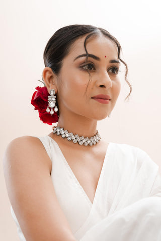 Necklace Luxury Wear - White Lunar Glint Necklace by Putstyle