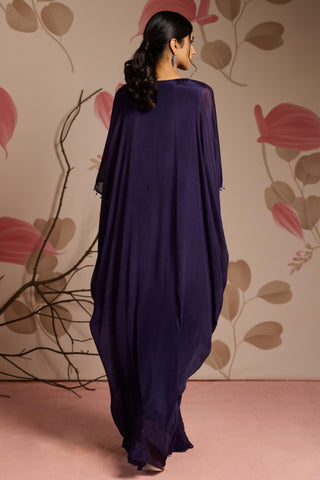 Blue cassia under bloom kaftan
