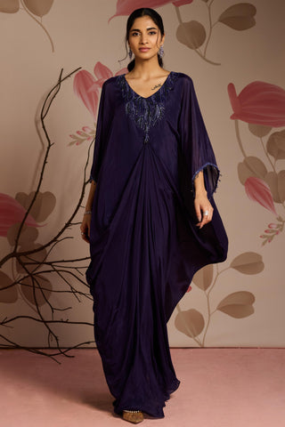 Blue cassia under bloom kaftan