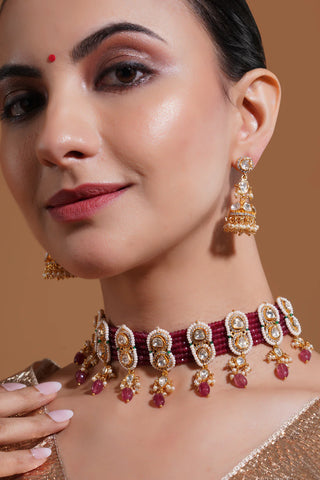 Choker Set for Indian Weddings – Green Devika by Amraani