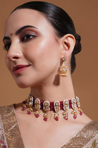 Choker Set for Indian Weddings – Green Devika by Amraani