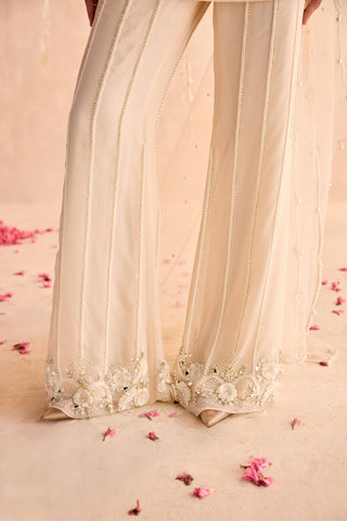Ivory calendula under bloom kurta set