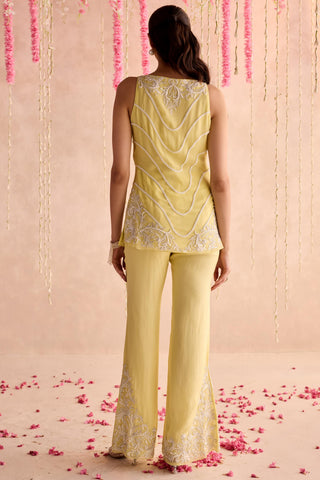 Yellow carnation under bloom kurta set