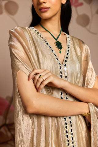 Gold oleander under bloom kaftan