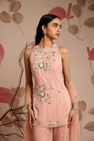 Pink violet under bloom kurta set