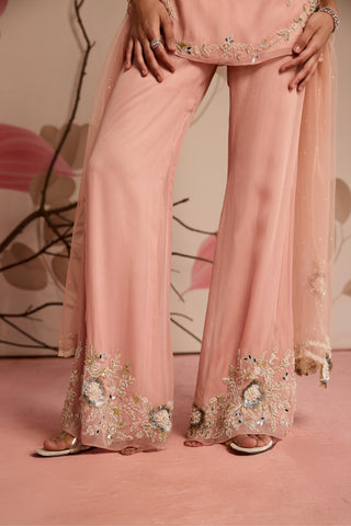 Pink violet under bloom kurta set