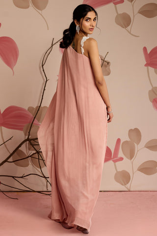 Pink clover under bloom kaftan