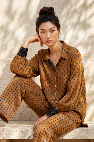 Co-ord Set Contemporary Wear - Brown Crossplay by Nautanky