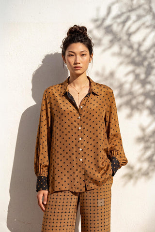Co-ord Set Contemporary Wear - Brown Crossplay by Nautanky
