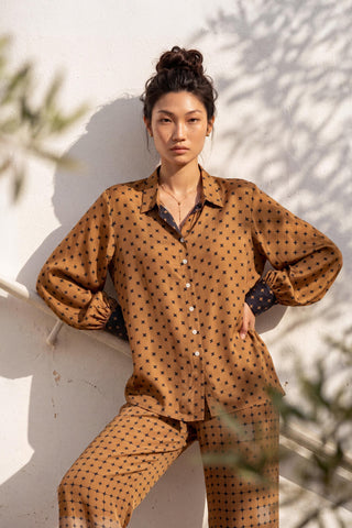 Co-ord Set Contemporary Wear - Brown Crossplay by Nautanky