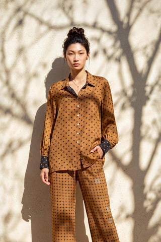 Co-ord Set Contemporary Wear - Brown Crossplay by Nautanky