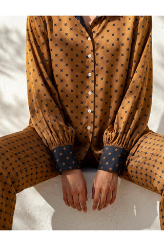 Co-ord Set Contemporary Wear - Brown Crossplay by Nautanky