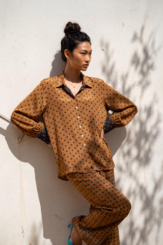 Co-ord Set Contemporary Wear - Brown Crossplay by Nautanky