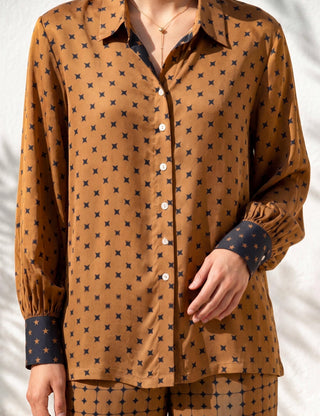 Co-ord Set Contemporary Wear - Brown Crossplay by Nautanky
