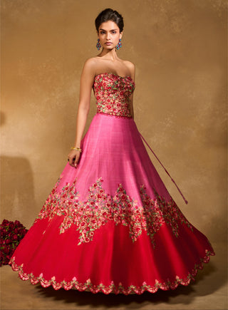 Lehenga Set Indian Wedding Pink Tanya Lehenga Set by Chamee & Palak