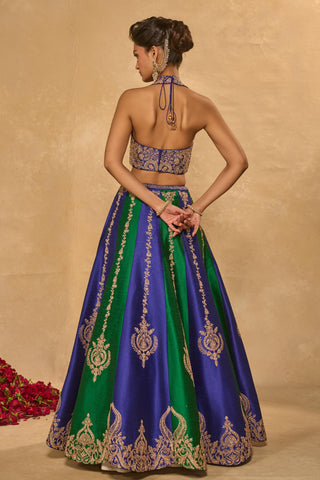 Lehenga Set Indian Wedding Blue Saira Lehenga by Chamee & Palak