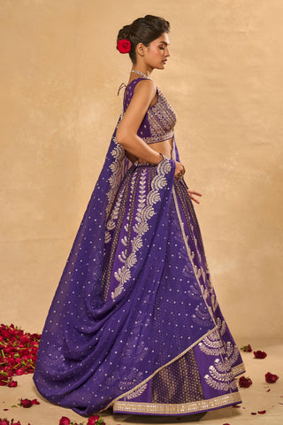 Lehenga Set Indian Wedding Purple Maitri Lehenga by Chamee & Palak
