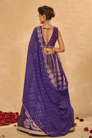 Lehenga Set Indian Wedding Purple Maitri Lehenga by Chamee & Palak