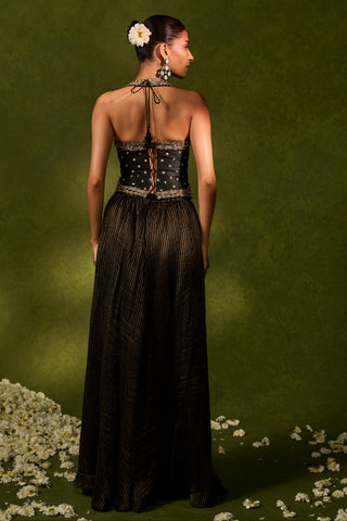 Kurta Set Indian Wedding – Black Naina Set by Chamee & Palak