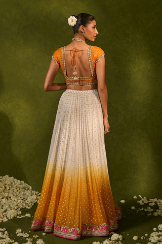 Lehenga Set Indian Wedding Ivory Devika Lehenga by Chamee & Palak