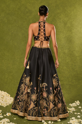 Lehenga Set Indian Wedding Black Huda Lehenga by Chamee & Palak