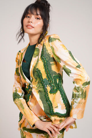 Multicolor Chaya Ceri Blazer Set – Daytime Affair Chic Blazer Set by Advait