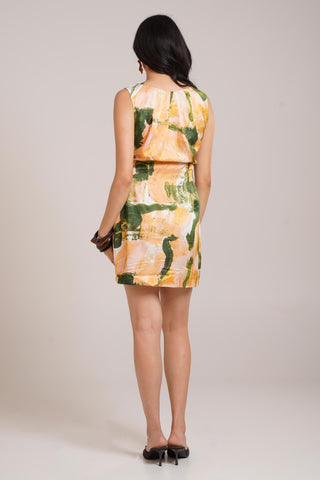 Multicolor Chaya Ceri Short Dress – Trendy Daytime Affair Short Dress by Advait