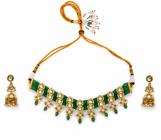 Choker Set for Indian Weddings – Green Devika by Amraani