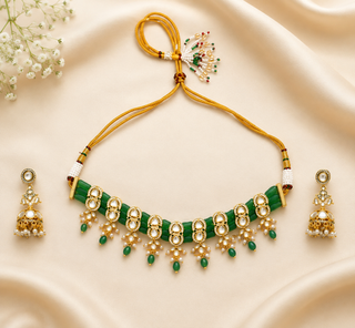 Choker Set for Indian Weddings – Green Devika by Amraani