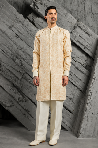 Kurta Set for Indian Wedding - Ivory Muse Kurta by Sarab Khanijou
