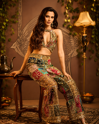 Co-ord Set Sustainable Wear - Red Reclaimed Earth Co-ord Set by Banjara Trail
