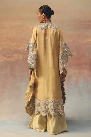 Golden Kaftan Set for Indian Festive Wear by Twenty Nine