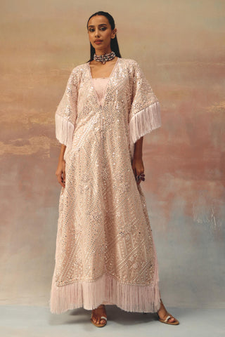 Pink Kaftan Set for Indian Festive Wear by Twenty Nine