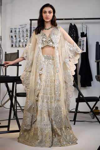 Lehenga Set for Indian Weddings – Gold Brocade by Twenty Nine