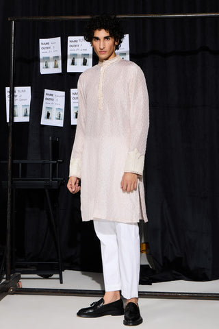 Kurta Set for Indian Weddings – Pink Bandhani by Twenty Nine