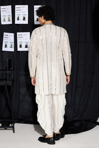 Kurta Set for Indian Weddings – Ivory Cowl by Twenty Nine